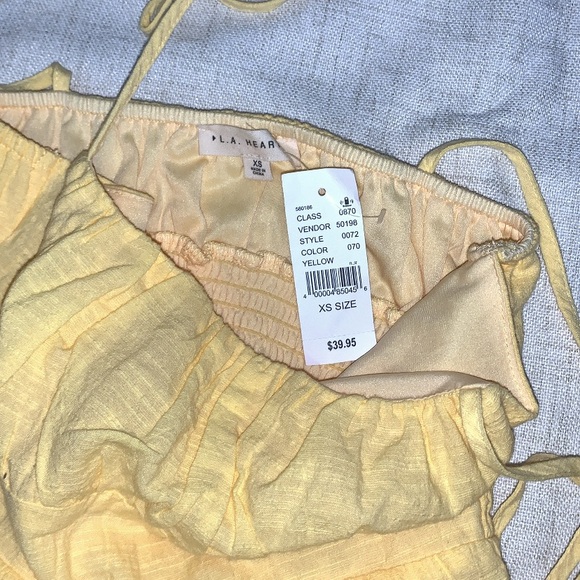 Yellow Pacsun L.A Hearts Ruffle Detailing Dress with tags (XS) - Picture 3 of 6